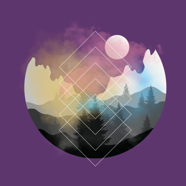 Nature Gradient Sphere by casualteesinc