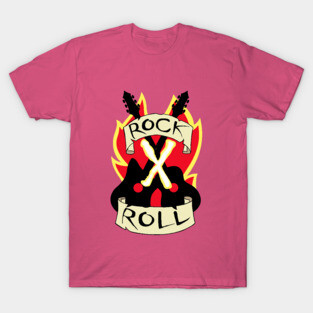Rock X Roll Crop Top T-Shirt