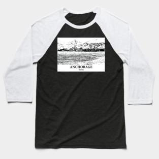 Anchorage - Alaska Baseball T-Shirt