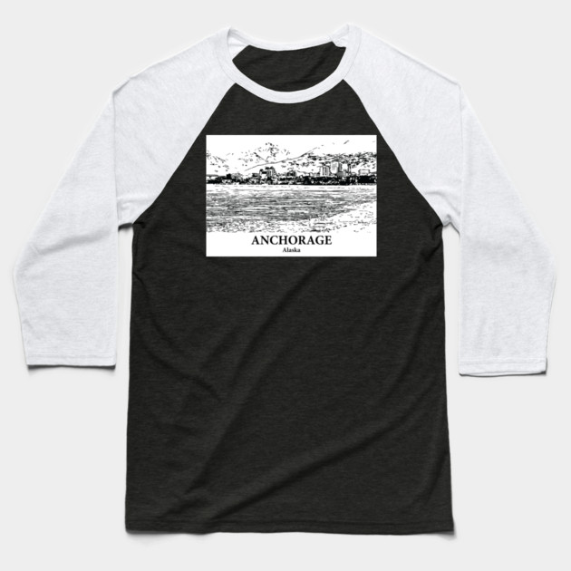 Anchorage - Alaska Baseball T-Shirt by Lakeric