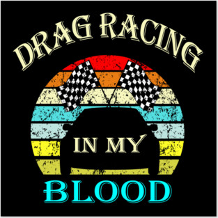 drag racing Posters and Art