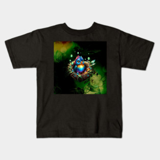 Colorful fantasy bird. Kids T-Shirt