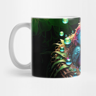 Colorful fantasy bird. Mug