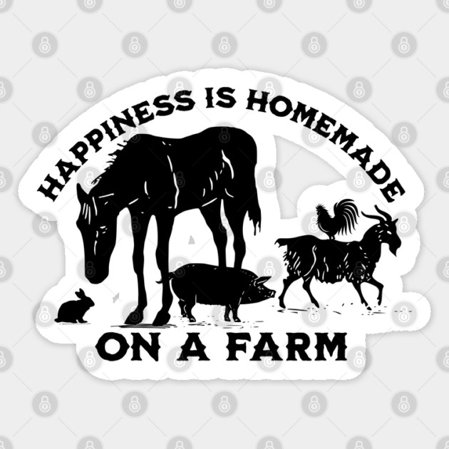 Happiness is on a Farm Sticker by HolidayBug