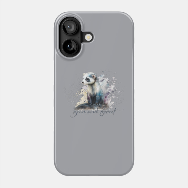 Grin and Ferret Pun Phone Case by HolidayBug