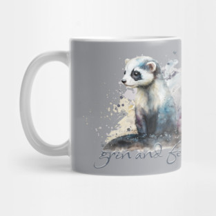 Grin and Ferret Pun Mug