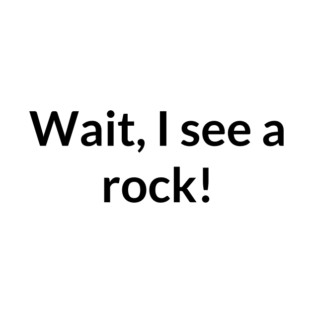 Wait, I See a rock! T-Shirt