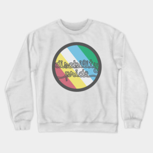 Disability pride circle Crewneck Sweatshirt