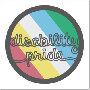 Disability pride circle Posters and Art