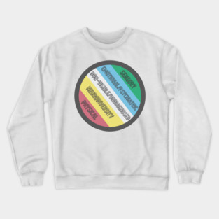 Disability Pride Flag Circle Crewneck Sweatshirt