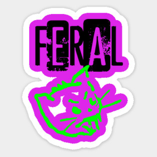 Feral Sticker