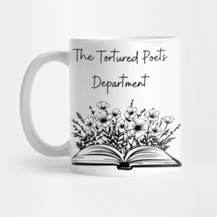 The Tortured Poets Department Open floral book design Mug