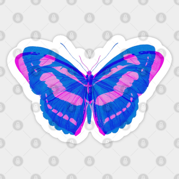 Retro Butterfly Sticker by Megadorim