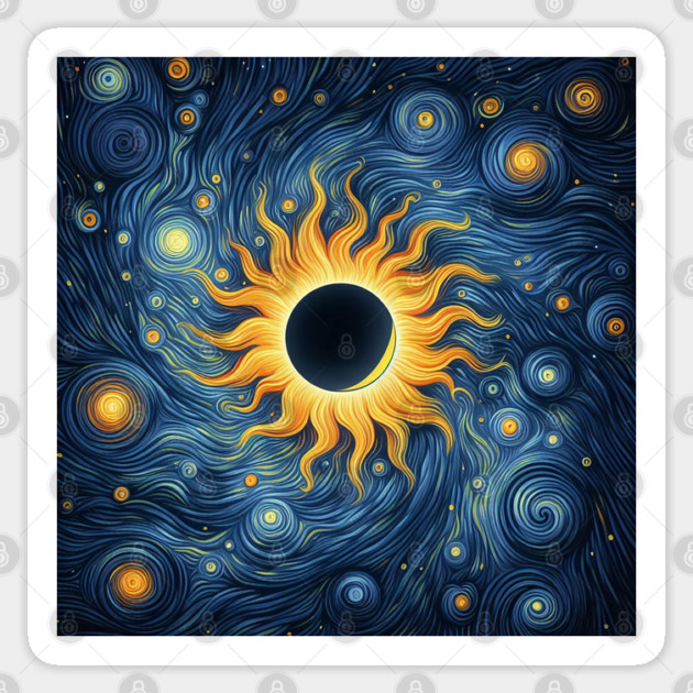 Solar Eclipse Texas Artistic Sticker by JessArty