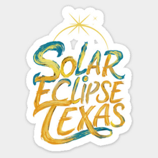 Solar Eclipse Texas Magnet