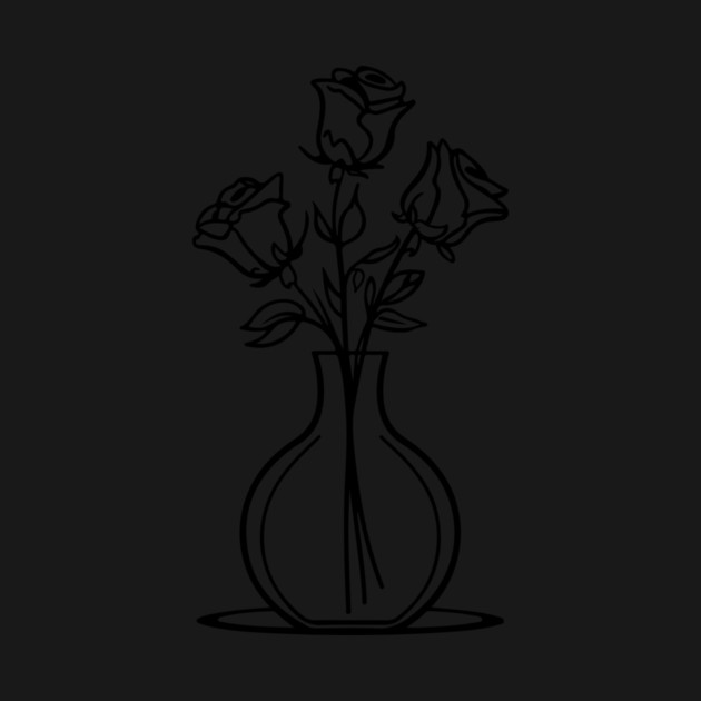Rose in a vase by CreativeSage