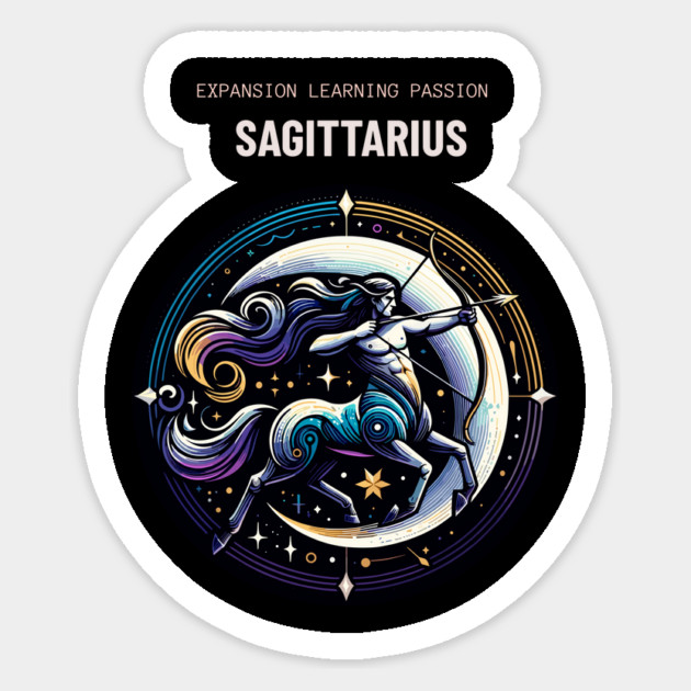 Sagittarius Zodiac Sign Sticker by Vinokurio