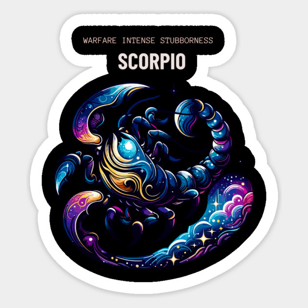 Scorpio Zodiac Sign Sticker by Vinokurio