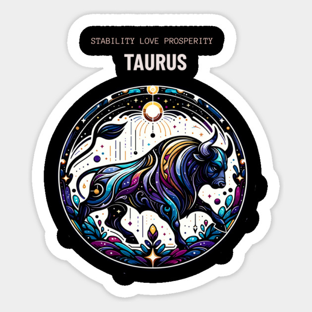 Taurus Zodiac Sign Sticker by Vinokurio