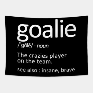 hockey goalie Tapestry