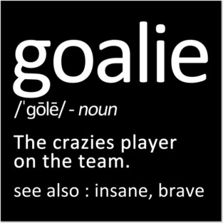 hockey goalie Posters and Art