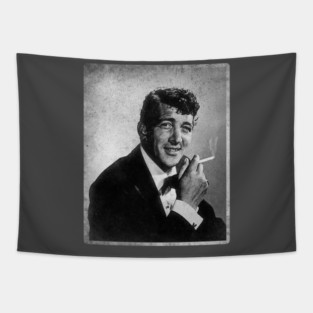 Dean Martin Vintage Black and White Tapestry