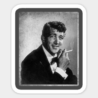 Dean Martin Vintage Black and White Sticker