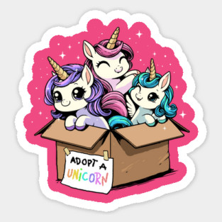 Adopt a Unicorn Sticker