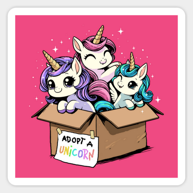 Adopt a Unicorn Magnet by GoshWow®