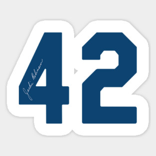 Jackie Robinson 42 Sticker