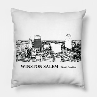 Winston Salem North Carolina Pillow