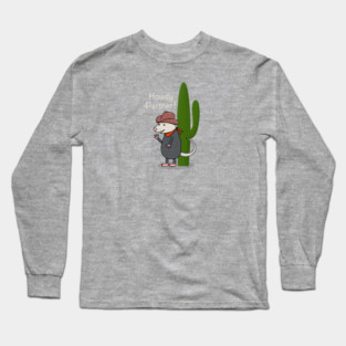 Cowboy Opossum Long Sleeve T-Shirt