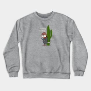 Cowboy Opossum Crewneck Sweatshirt