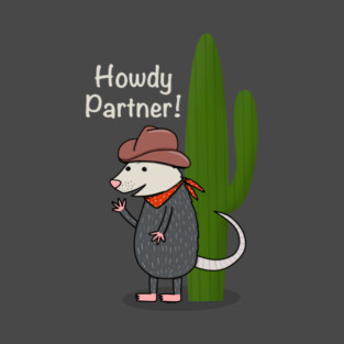 Cowboy Opossum T-Shirt