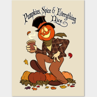 Pumpkin Spice Posters and Art