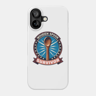 Wooden Spoon Survivor – Funny Childhood Humor Graphic Gift Phone Case
