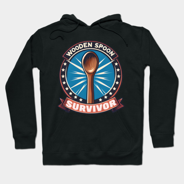Wooden Spoon Survivor – Funny Childhood Humor Graphic Gift Hoodie by MakerMind8.2