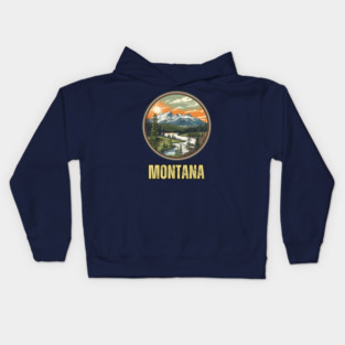 Montana State USA Kids Hoodie