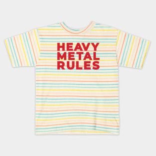 Heavy Metal Rules Kids T-Shirt