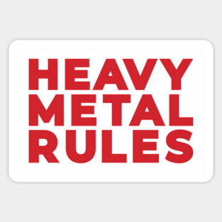 Heavy Metal Rules Sticker