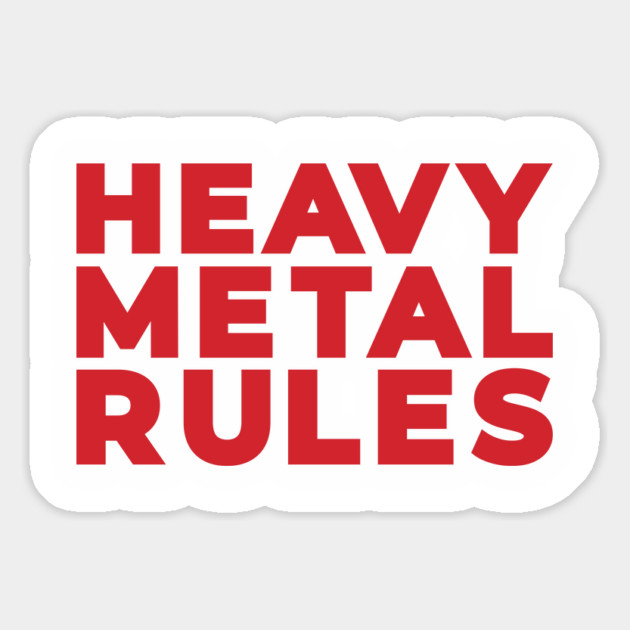 Heavy Metal Rules Magnet by Stars Hollow Mercantile
