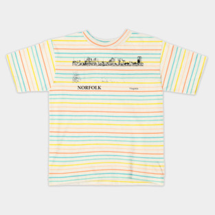 Norfolk Virginia Kids T-Shirt