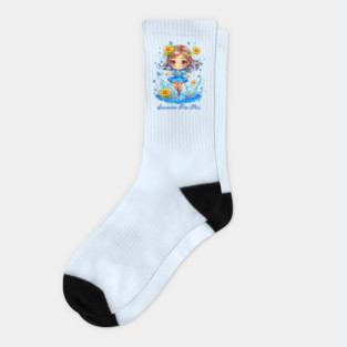 Cute Songkran Girl Socks