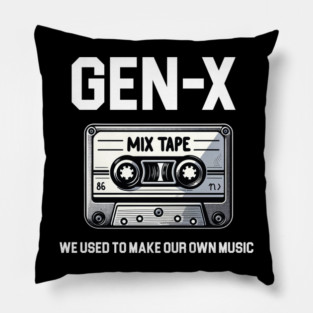 Gen-X Mix Tape Pillow