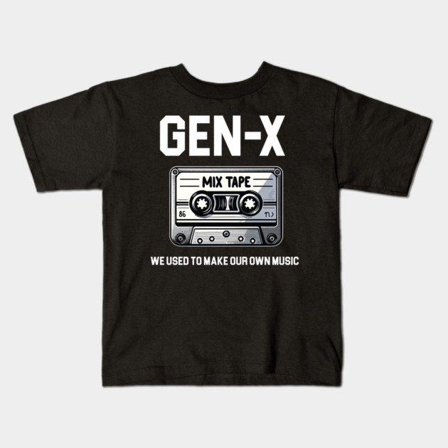 Gen-X Mix Tape Kids T-Shirt by UrbanLifeApparel