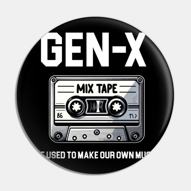 Gen-X Mix Tape Pin by UrbanLifeApparel