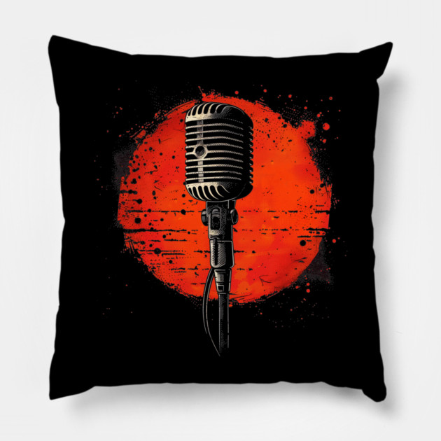 Hip hop Mic Pillow by UrbanLifeApparel