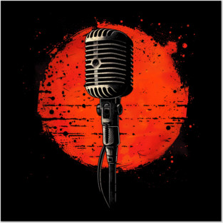 Hip hop Mic Posters and Art