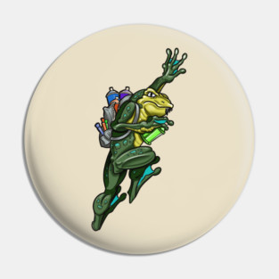 Graffiti Frog Pin