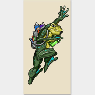 Graffiti Frog Posters and Art